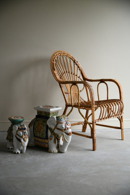 Glazed Ceramic Elephant Plant Stands