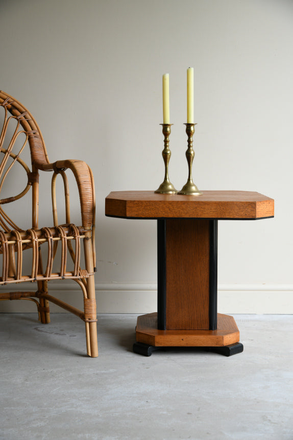 1920s Art Deco Oak Coffee Table
