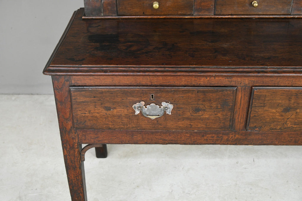 Antique Rustic Country Oak Dresser