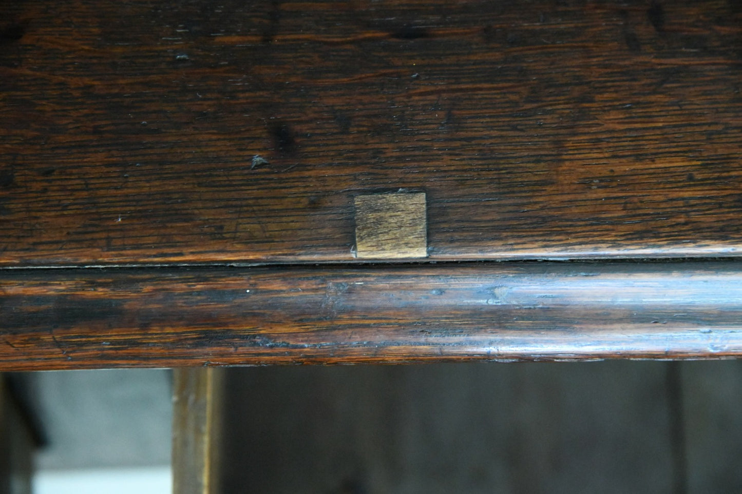 Antique Rustic Country Oak Dresser