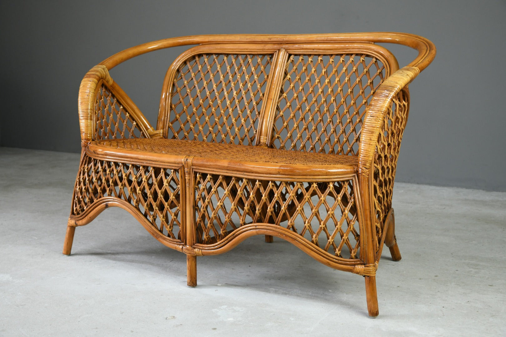 Vintage Cane Sofa