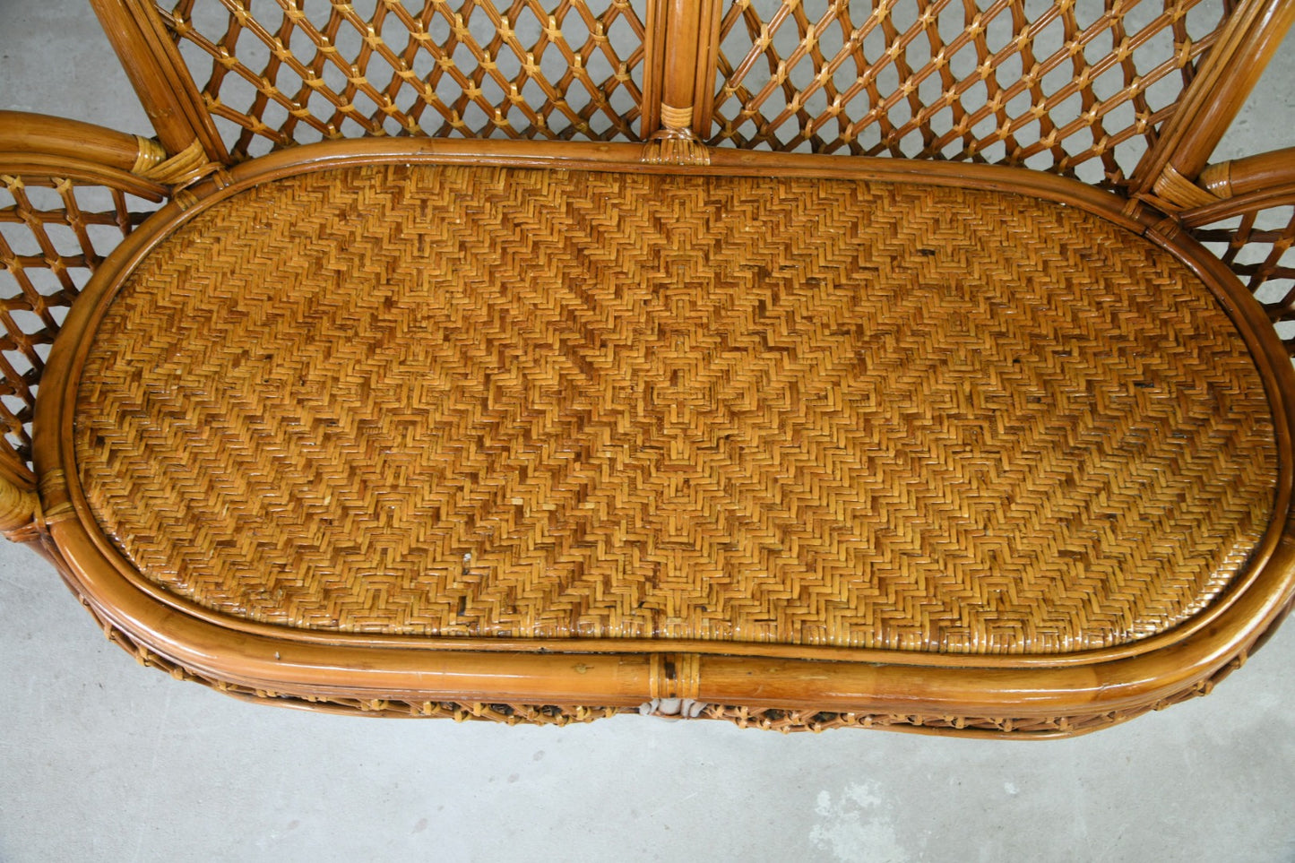 Vintage Cane Sofa