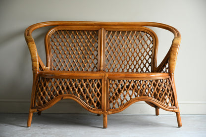 Vintage Cane Sofa