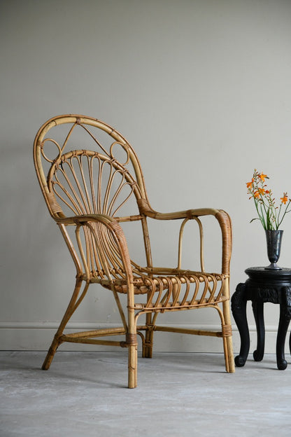 Single Retro Cane Chair