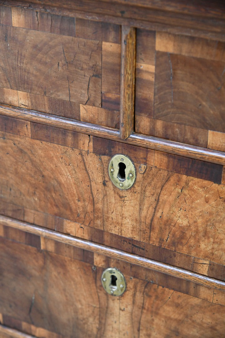 Early 18th Century Walnut & Oak Chest of Drawers