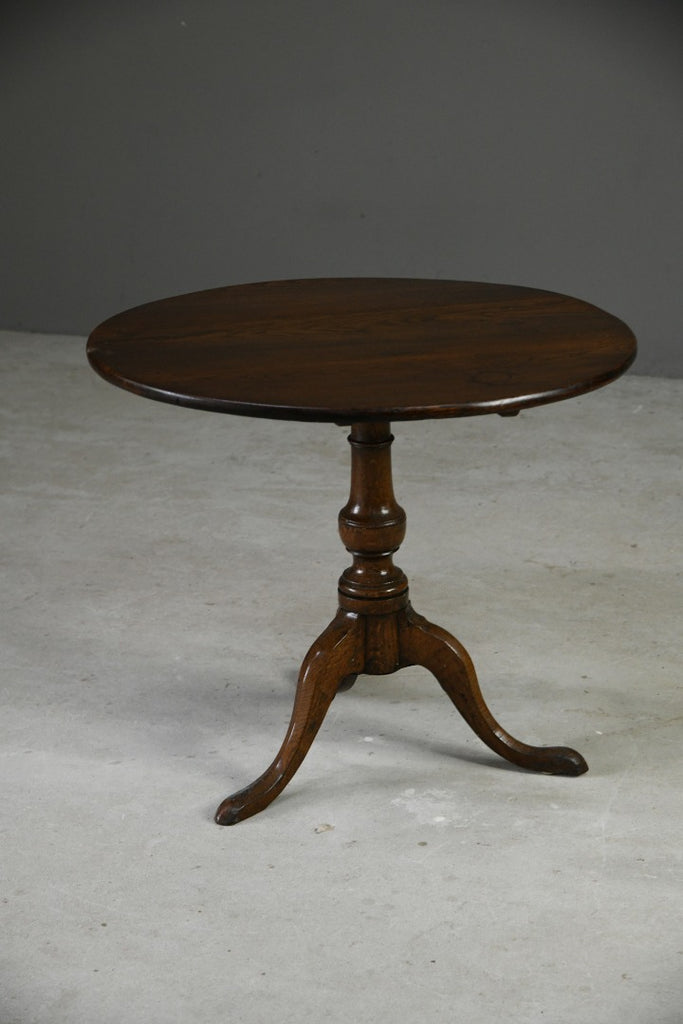 Antique Oak Tilt Top Table