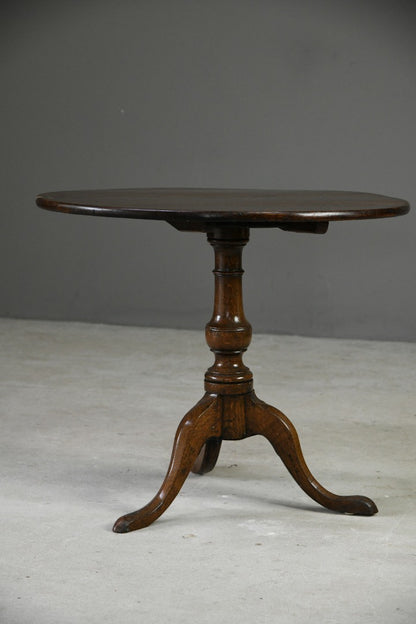 Antique Oak Tilt Top Table