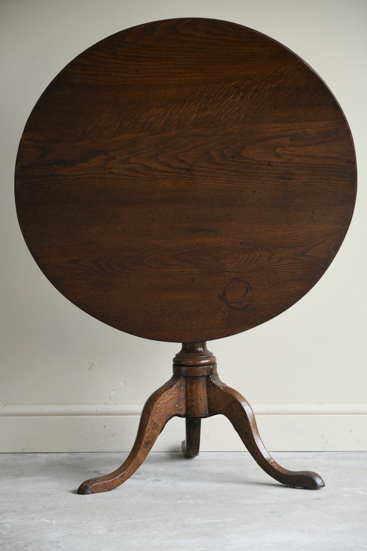 Antique Oak Tilt Top Table