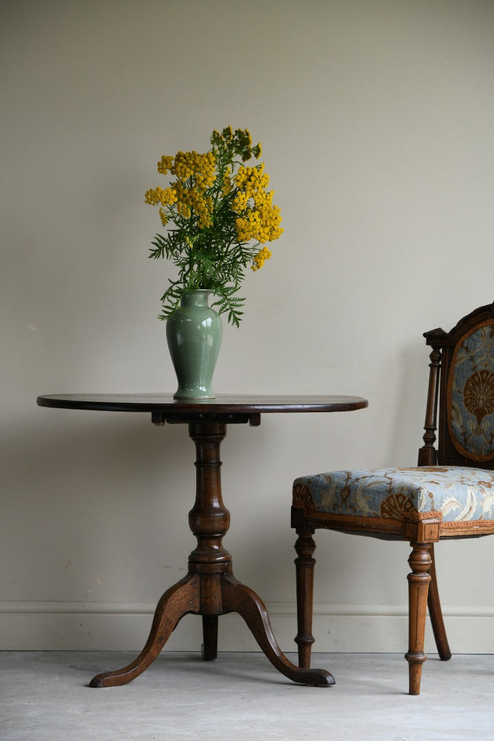 Antique Oak Tilt Top Table