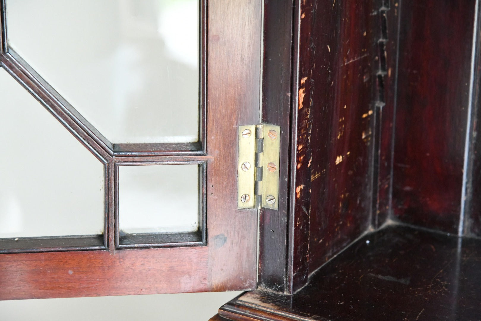 Edwardian Antique Mahogany Glazed Bookcase