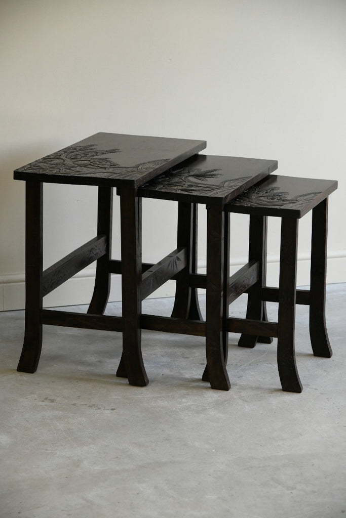 Nest of Three Eastern Side Tables