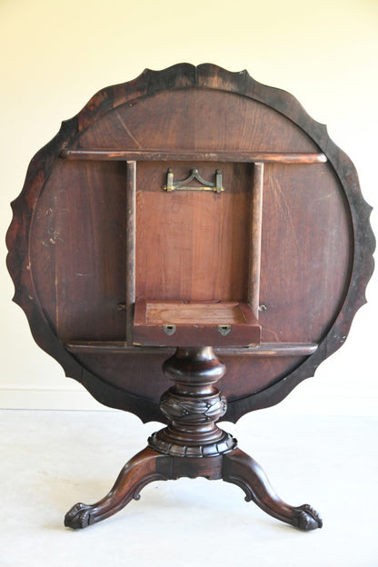 William IV Rosewood Tilt Top Table