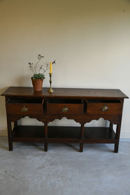 Georgian Oak Dresser Base