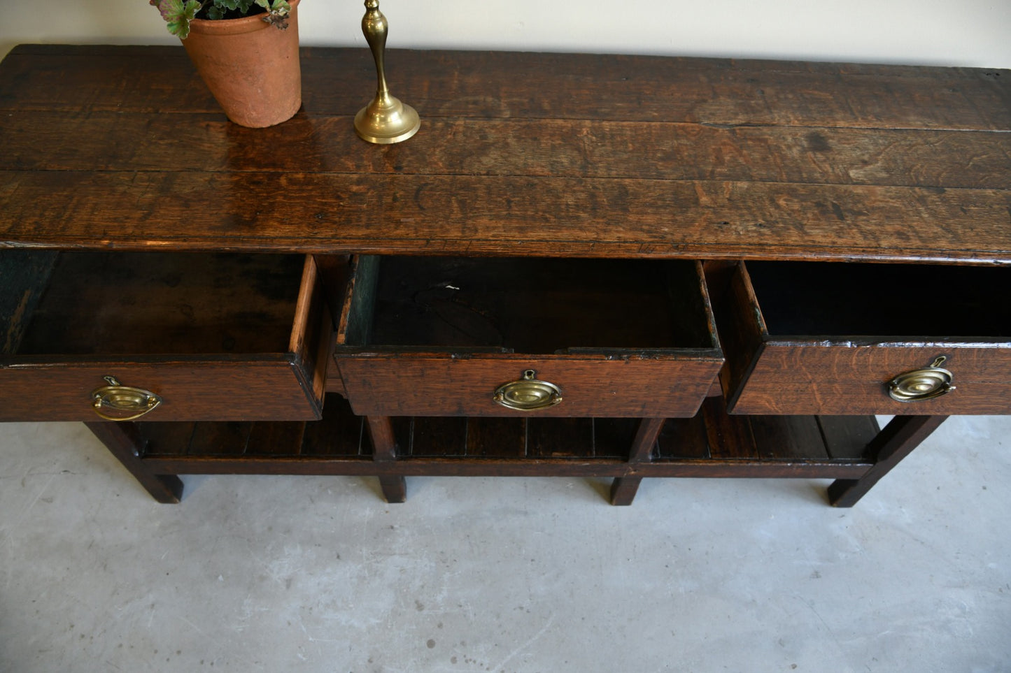 Georgian Oak Dresser Base