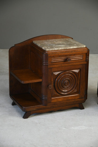 Early 20th Century Art Deco French Bedside Cabinets