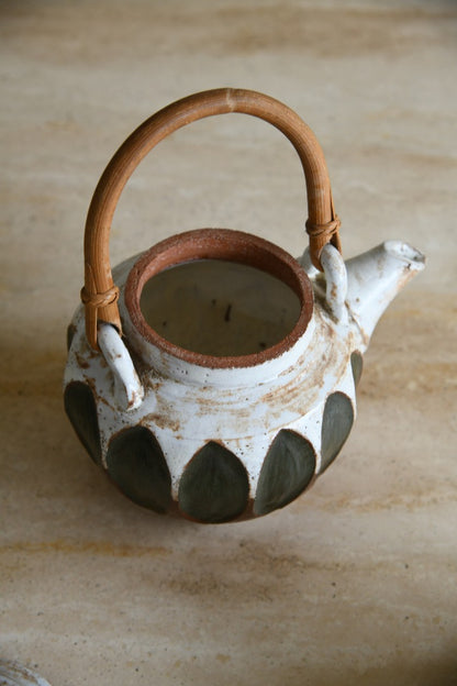 Glazed Earthenware Teapot Jug & Sugar Bowl