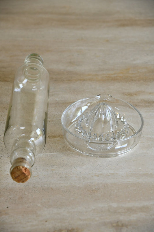 Glass Lemon Juicer & Rolling Pin