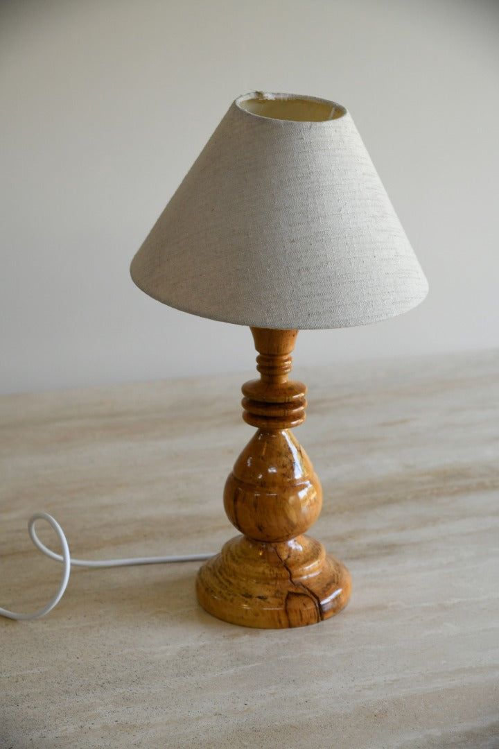 Turned Wooden Lamp