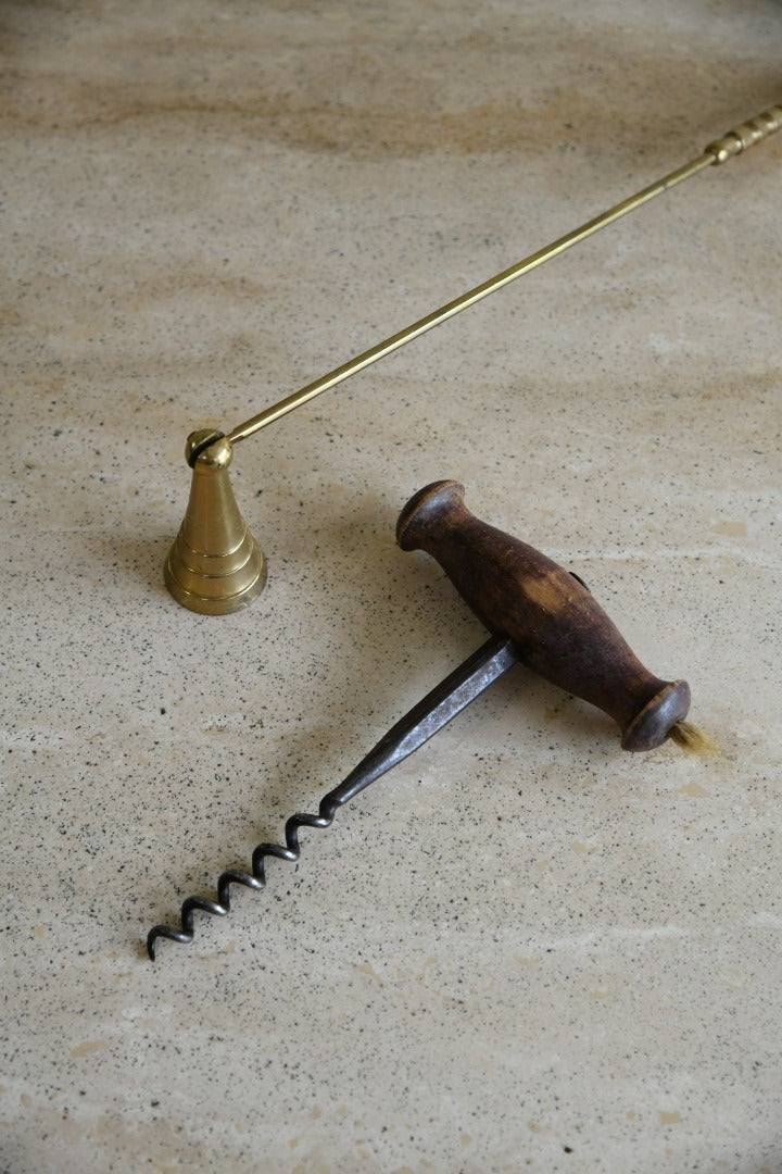 Antique Corkscrew & Candle Snuffer