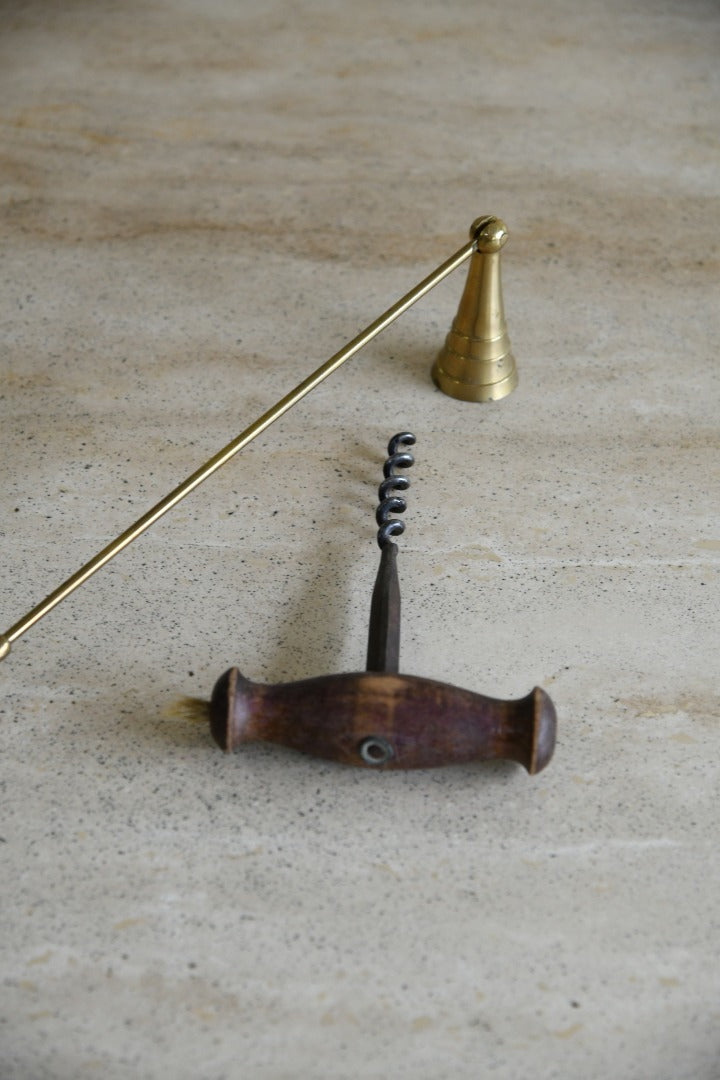 Antique Corkscrew & Candle Snuffer