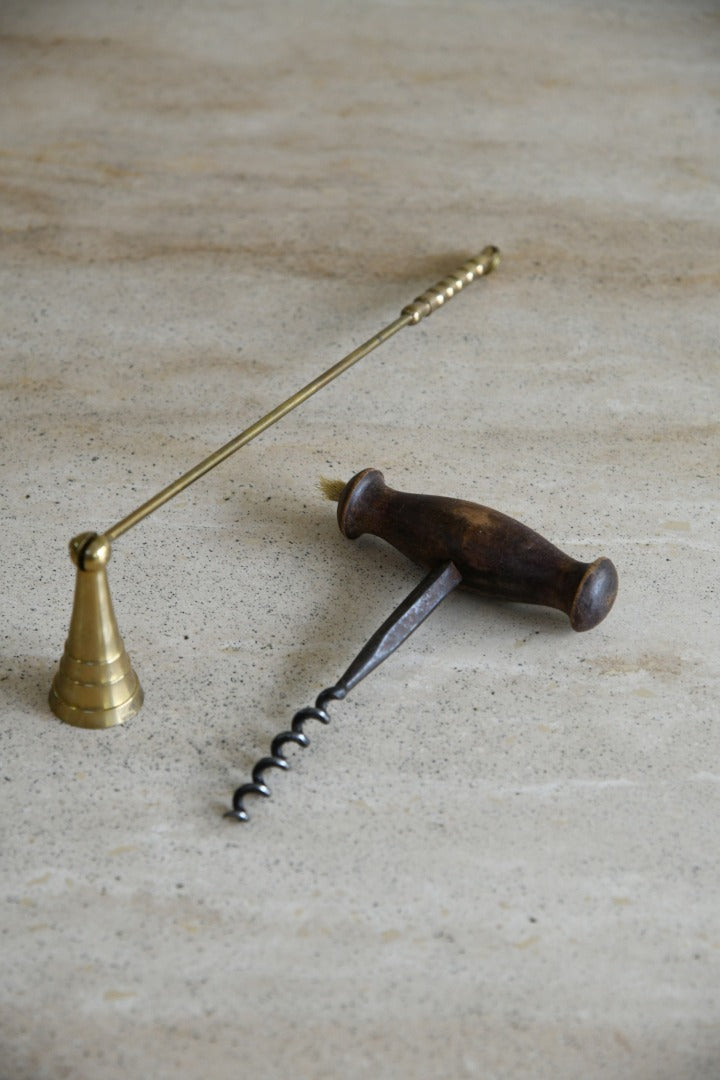 Antique Corkscrew & Candle Snuffer