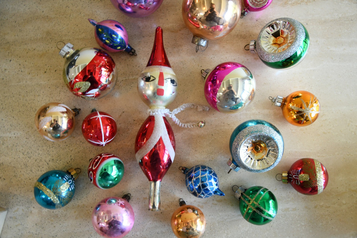 Collection Vintage Glass Christmas Tree Ornaments