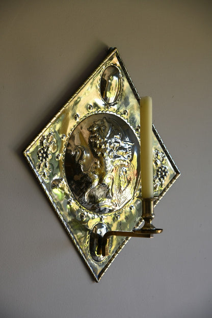 Brass Candle Wall Sconce