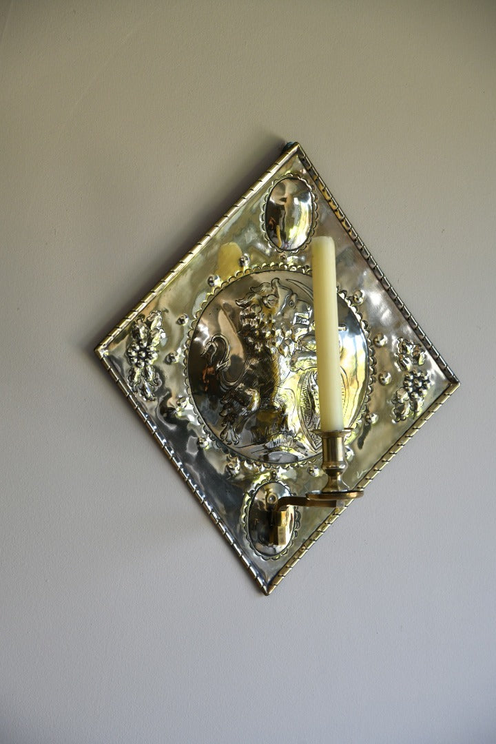 Brass Candle Wall Sconce