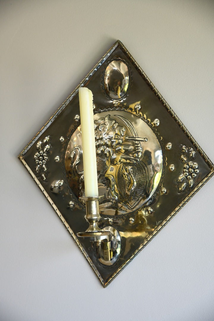 Brass Candle Wall Sconce