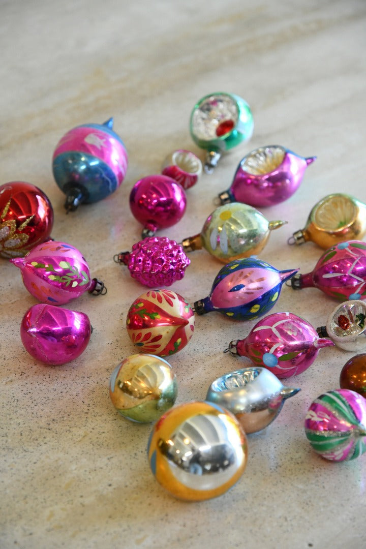 26 Vintage Glass Christmas Baubles