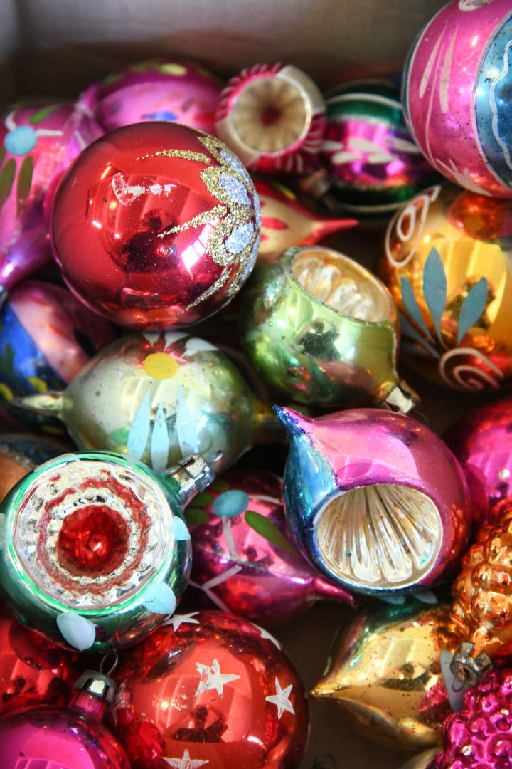 26 Vintage Glass Christmas Baubles