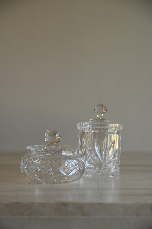 Cut Glass Pots