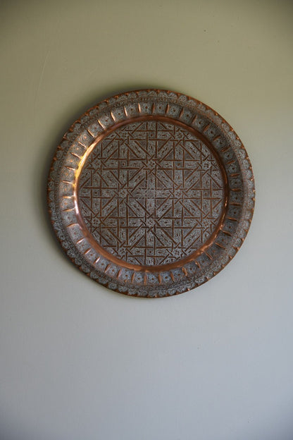 Moroccan Etched Copper Charger