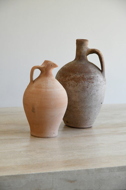 Pair Terracotta Jugs