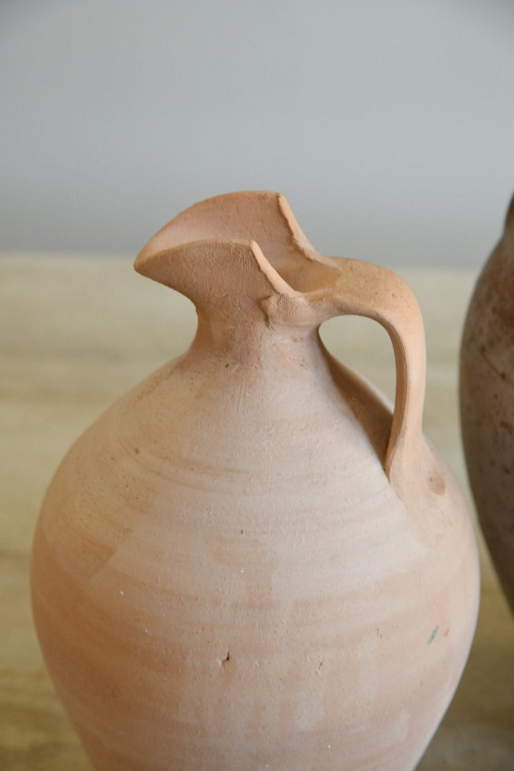 Pair Terracotta Jugs