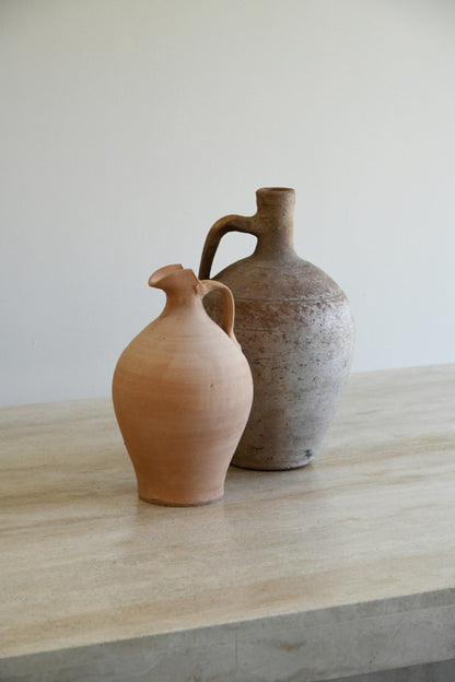 Pair Terracotta Jugs