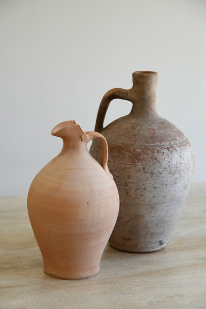 Pair Terracotta Jugs