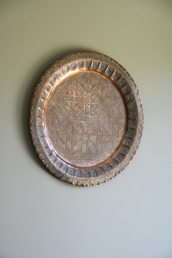 Decorative Eastern Copper Charger