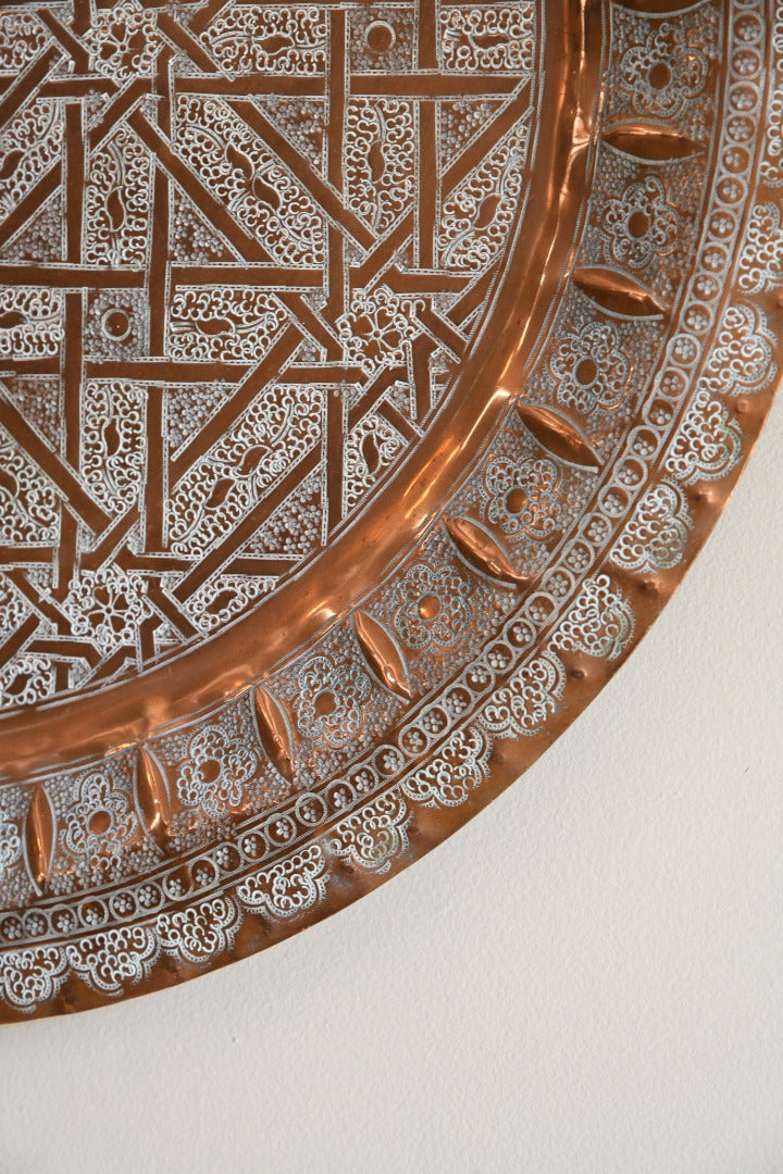 Decorative Eastern Copper Charger
