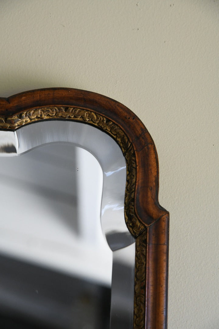 Queen Anne Style Walnut Mirror