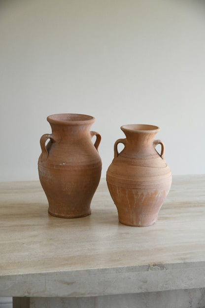 Pair Terracotta Pots