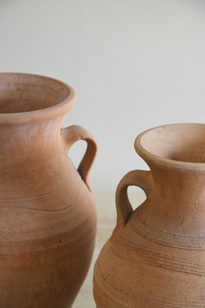 Pair Terracotta Pots