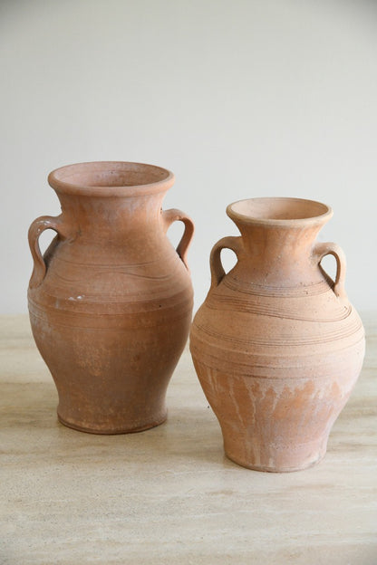 Pair Terracotta Pots