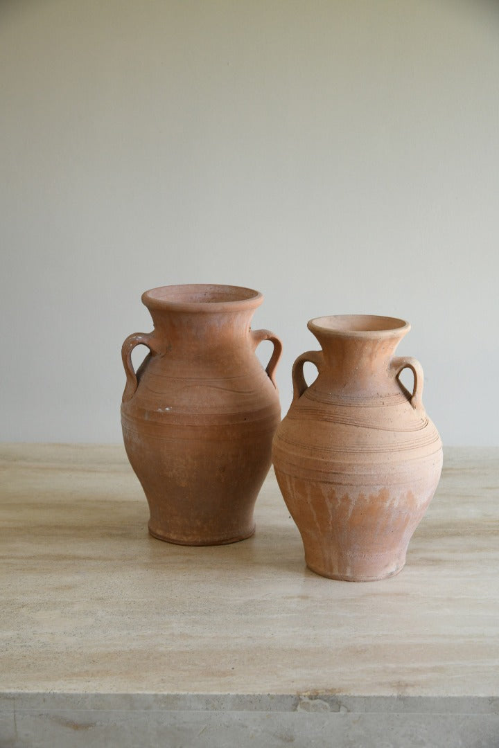 Pair Terracotta Pots