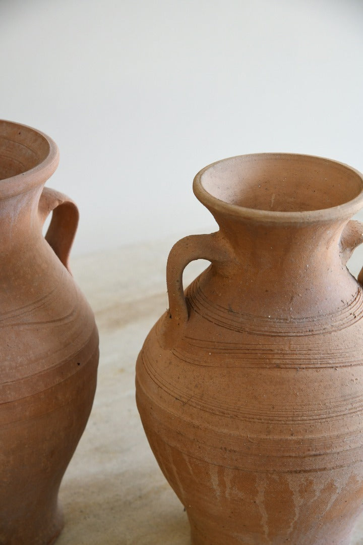 Pair Terracotta Pots