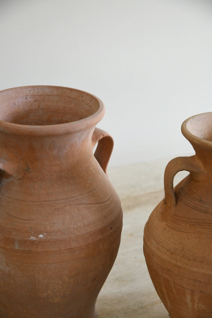 Pair Terracotta Pots