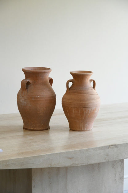 Pair Terracotta Pots