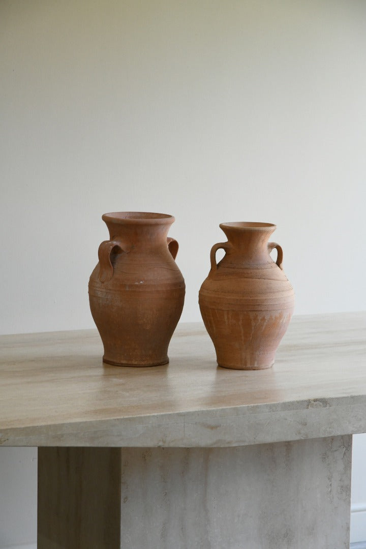 Pair Terracotta Pots