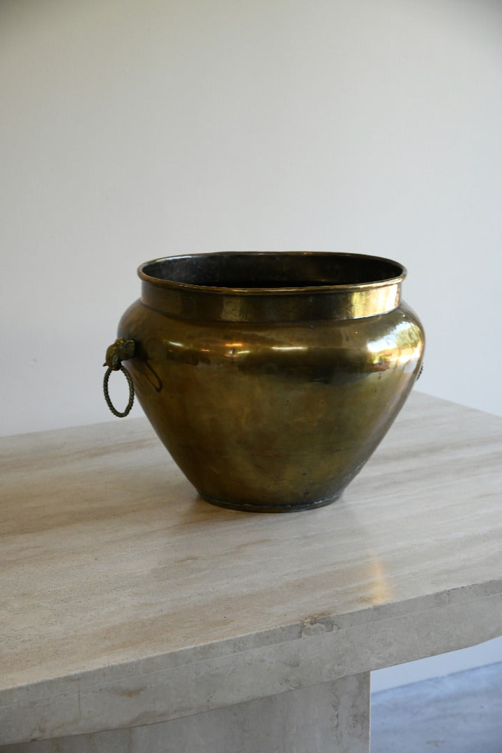 Large Brass Jardiniere