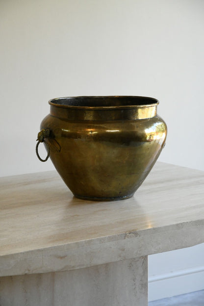 Large Brass Jardiniere